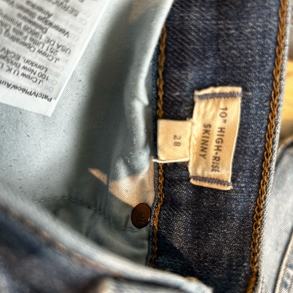 Madewell 10 inch skinny high rise blue jeans size 28 LAST PRICE - Picture 2 of 4